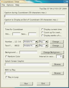 Configuration screenshot